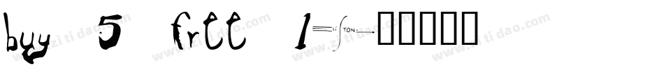 BUY 5 FREE 1字体转换